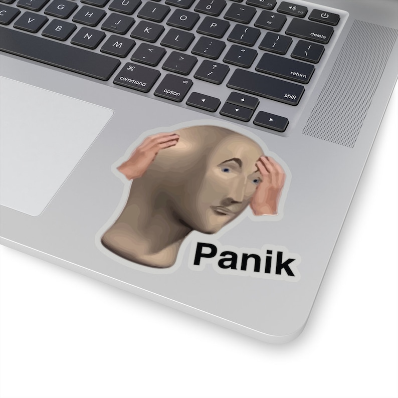 Panik Meme Decal Sticker image 2