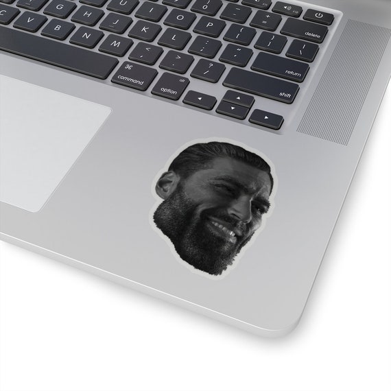 Giga Chad Meme Decal Sticker Chad Thundercock Meme Sticker Meme