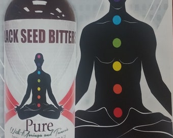 16oz Black seed bitters with moringa and tumeric