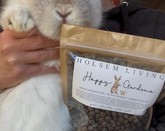Premium Fertilizer, Rabbit Poop, Dry Compost, Bunny Berries, Organic Gardening