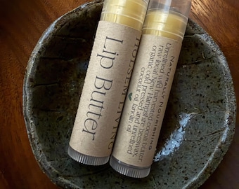All Natural Lip Butter | Lip Balm | Cocoa Butter, Coconut Oil, Local Beeswax, Lanolin