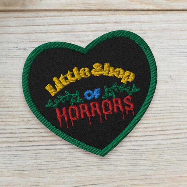 Little Shop of Horrors Inspired Logo Embroidered Broadway Patches - Retro-Style Appliques for Theatre Lovers