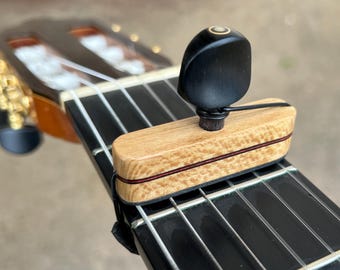 Wooden Guitar Capo for Classical / Flamenco  Cejilla - Gift for Guitarist