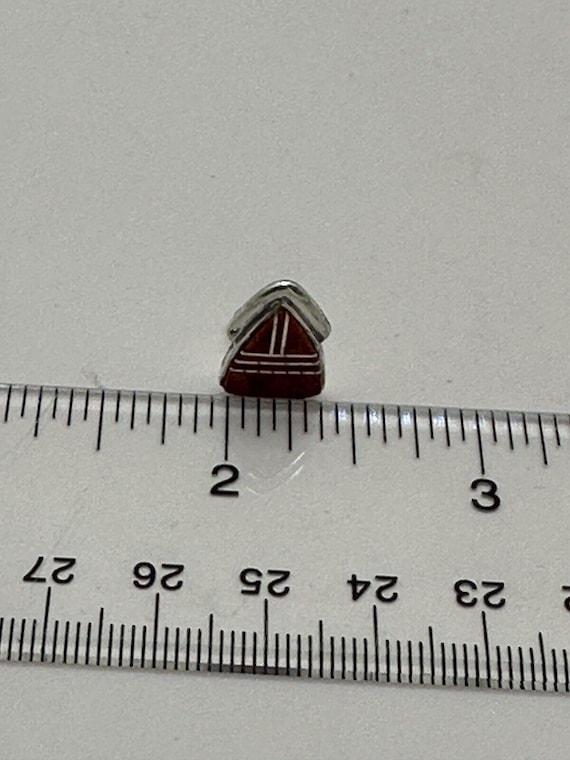 Sterling Native Amer Arrowhead Shaped Earrings Sp… - image 6