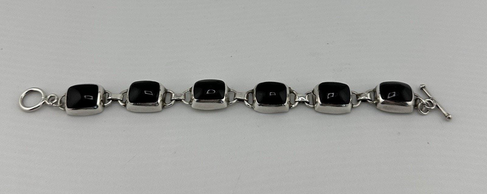 アクセサリー MEXICO jewelry silver bracelet 925 Sterling Silver Vintage Mexico Solid 50.8g Cuban Link