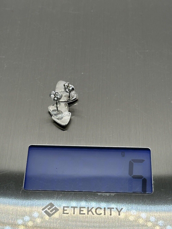 Sterling Native Amer Arrowhead Shaped Earrings Sp… - image 7