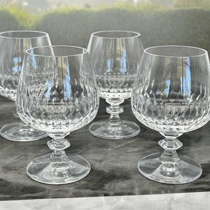 Vintage Schott-Zwiesel &quot;Gardone Collection&quot; 6 Oz Crystal Brandy Snifters Set 4