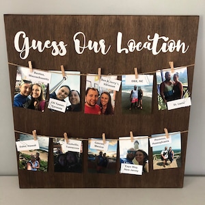 Shower Game, Guess Our Location, Bridal Shower, Baby Shower, Guess Game, Guess Age, Blank Chart, Wedding Signs, Wedding Decor