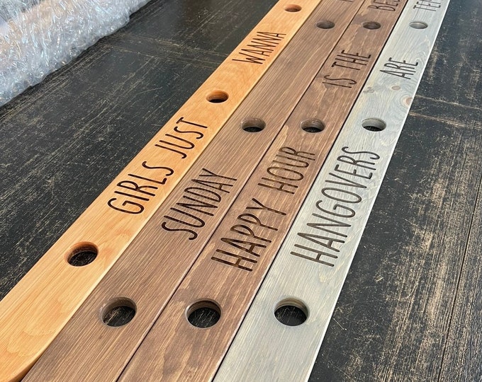 Shot Board, 4 Person Ski, Wedding Shot Board, Drink Ski, Ski Board for Shots, Custom, Gift, Bachelor, Party, Engraved, Guestbook, 64 Inch