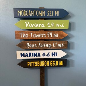6+ Directional Arrows With Stake, Custom Travel Signs, Tiki Bar Decor, Personalized Wood Signs, Location, Yard Art, Man Cave, Beach Signs