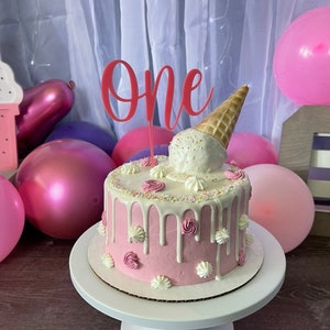 Acrylic Cake Topper, Birthday Cake, Age, One, Two, Three, Laser Cut, Acrylic Colored Topper, Custom, Kids, Birthday Accessory, Party Decor