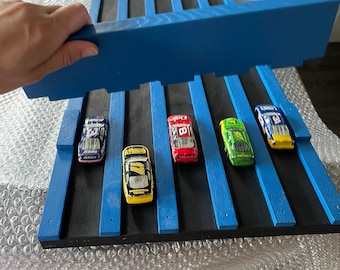 4' Kids Race Car Track, 3-5 Lane, 48" Matchbox Wooden Ramp, Road, Race Track, Truck, Drag Strip, Race Car Drive, Raceway, 1.5 INCH LANES