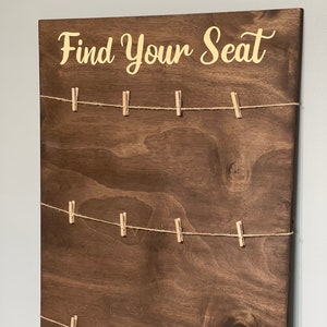 Wedding Seating Chart, Find Your Seat, Please Be Seated, Find Your Destination, Blank Seating Chart, Wedding, Shower, Games, Decor, Wood