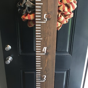 Growth Chart Ruler, SHORT, WIDE, International Shipping, Giant Measuring Stick, Family Growth Chart, Wooden Ruler, Kids, Baby Shower Gift
