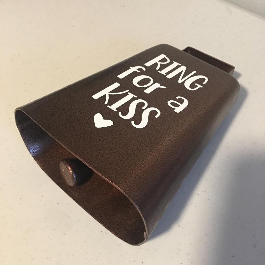 Big Call Bells Ring For A Kiss/Hug Bell Fun Musical Hand Bell