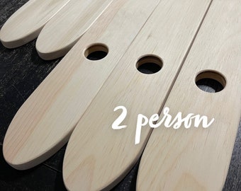 Up to Set of 50, Unfinished or Stained Shot Board, 2 Person Ski, Wedding Ski Board for Shots, SDIY Party Ski, Wooden Guestbook, 32 Inch