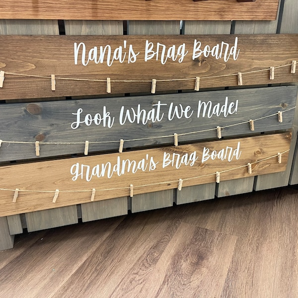 Nana’s Brag Board, Look What We Made, Grandparent Gift, Art Work, School Display, Children's Art, Display Board, Photos, Mom, Kids, 36 INCH