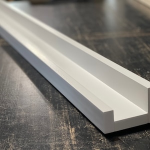 12-72 Inch White or Stain Floating Ledge Shelf, Optional Fill Holes, Photo Book Shelf, Nursery, Family, Spice Rack, Kitchen, Home Decor