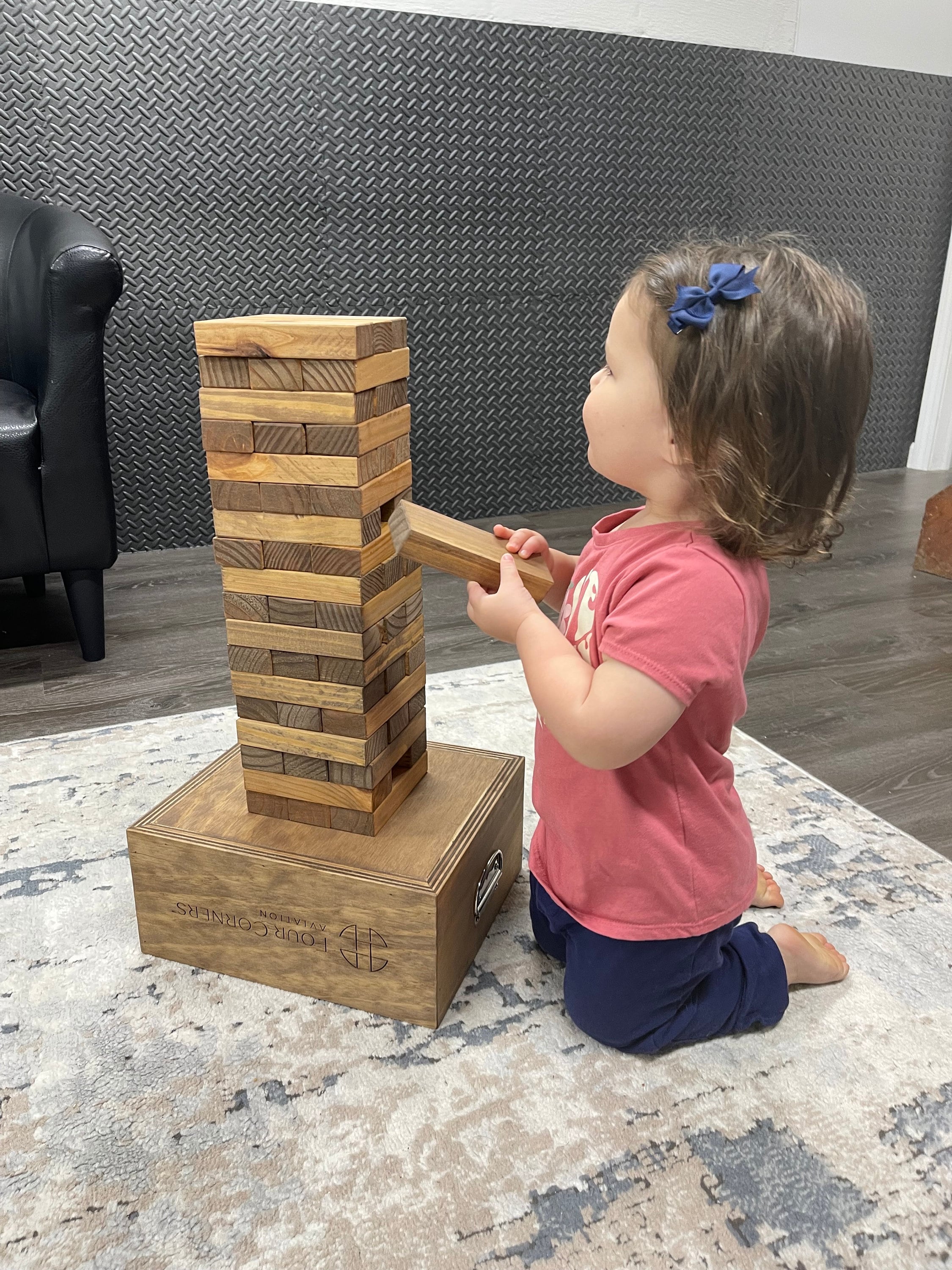 Tumbling Tower Games to Enjoy Fun Lawn Stacking Block – Large