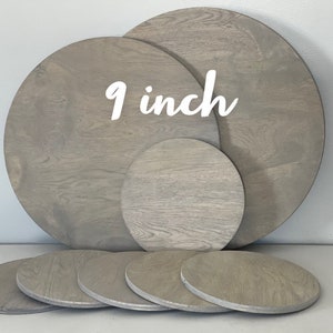 Unfinished or Stained Round, 9&quot; Blank Rounds, Wood Circles, DIY, Welcome Sign, Farmhouse, Door Hanger, Wooden Round, 1/4&quot; 1/2&quot; Thick