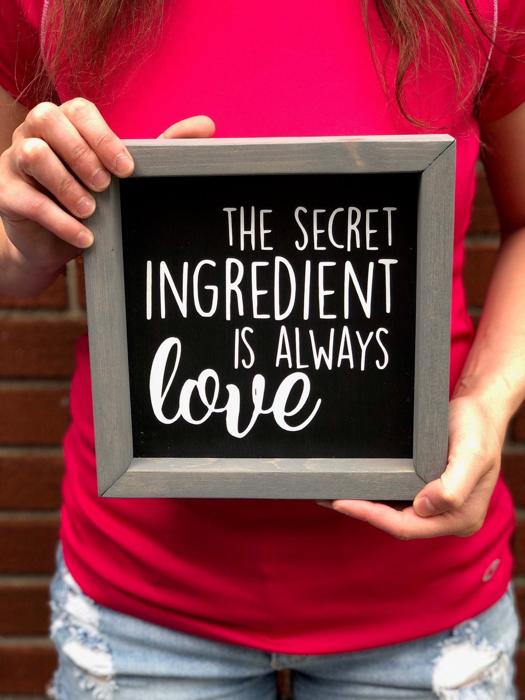 The Secret Ingredient is Always Love, Kitchen Sign, Love, Wedding Gift