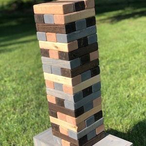 Additional Giant Tumbling Tower Blocks, BLOCKS ONLY, NO Crate, Loose Blocks, Add Extra Blocks To Our Stacking Engraved Tricky Tower Game
