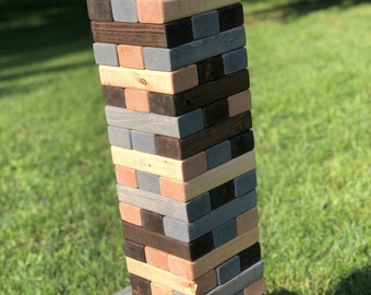 Additional Giant Tumbling Tower Blocks, BLOCKS ONLY, NO Crate, Loose Blocks, Add Extra Blocks To Our Stacking Engraved Tricky Tower Game