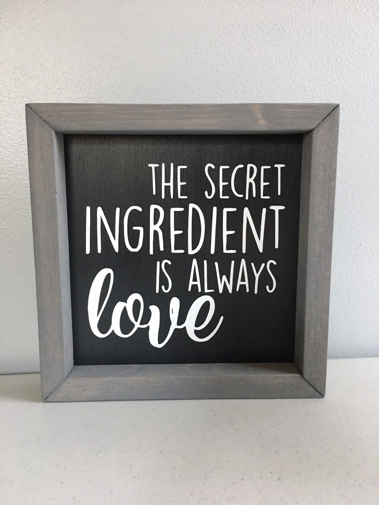 The Secret Ingredient is Always Love Kitchen Sign Love Etsy UK
