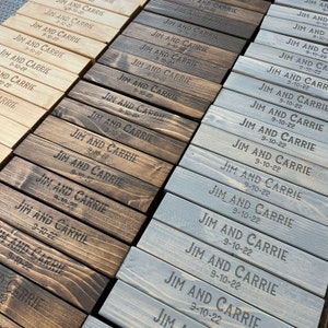 Giant Tumbling Tower, Stacking Game with Storage Crate, Personalized Yard Game, Laser Engraved Tricky Tower, Guestbook, Gift, Custom Blocks