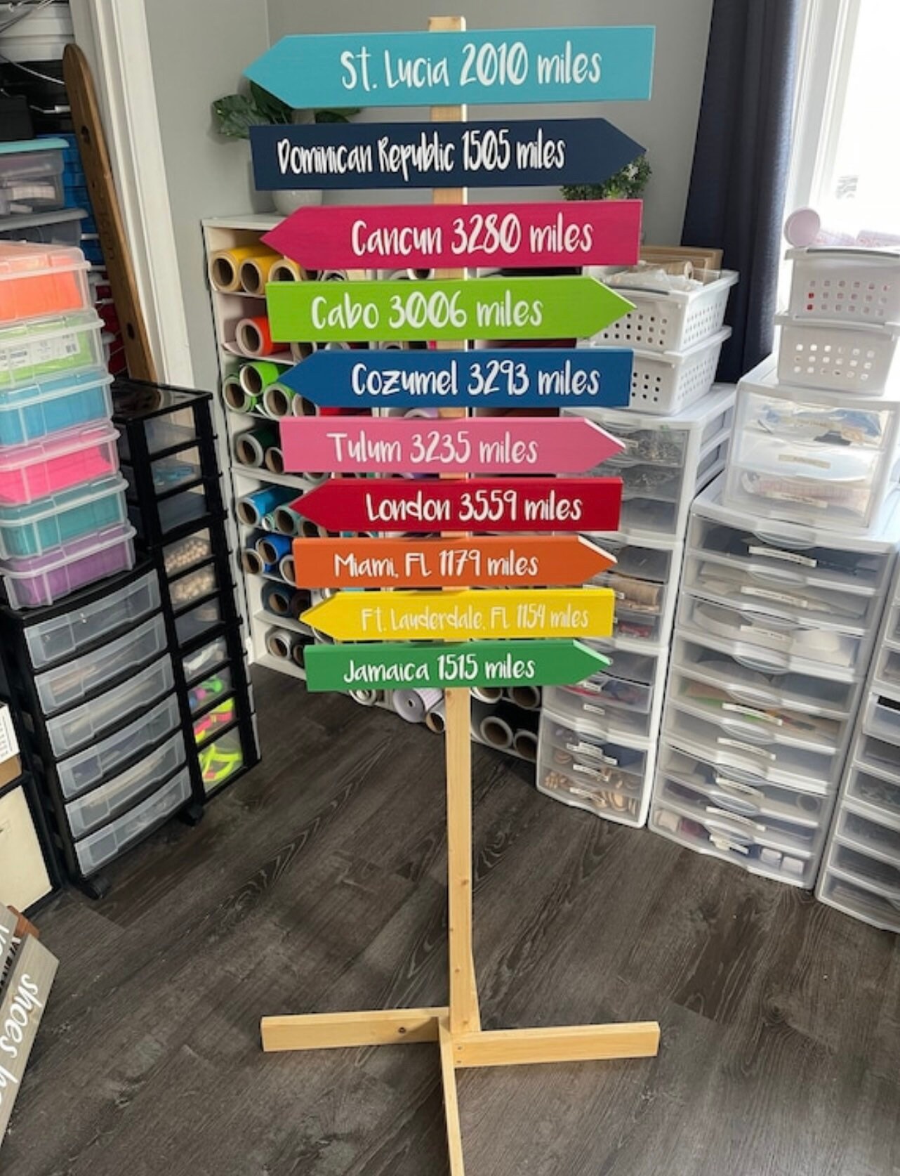 Free Standing Post ONLY, 28-58 Inch, for Custom Travel Signs ...
