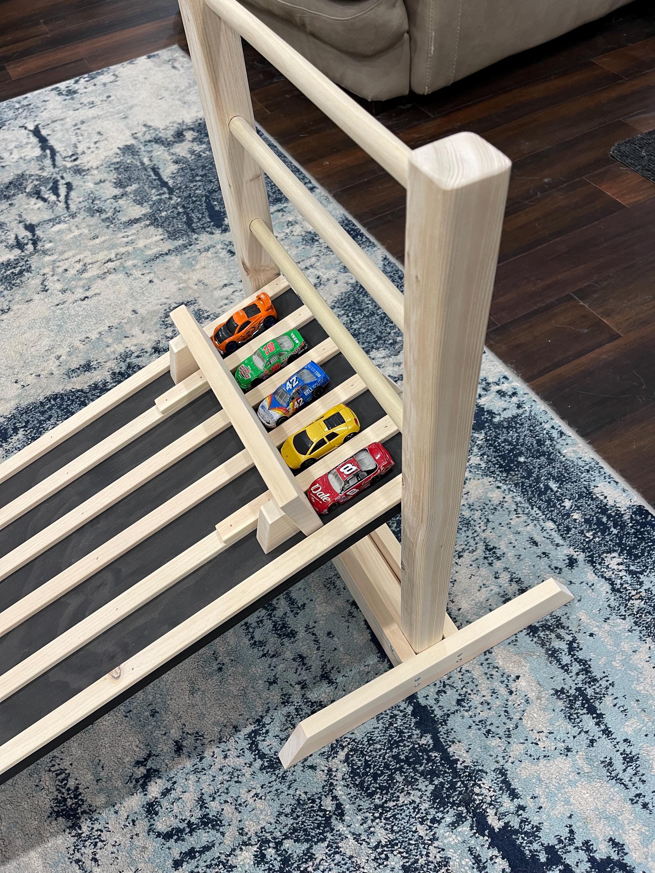 4' Kids Race Car Track + Adjustable Height Stand, 48