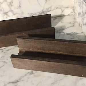 6-12 Inch, Mail Organizer, Letter Holder, Postcard, Business Card, Wood Holder, Desk Accessory, Sign Holder, Booklet Stand, Display Stand