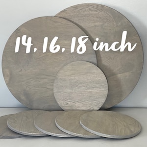 Unfinished or Stained Round, 14&quot; 16&quot; 18&quot; Blank Rounds, Wood Circles, DIY, Welcome Sign, Home Decor, Door Hanger, Wooden Round, 1/2&quot; Thick