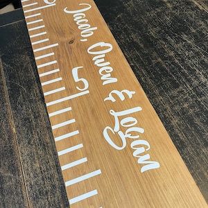 Growth Chart Ruler, WIDE, Giant Measuring Stick, Growth Ruler, Family Growth Chart, Giant Ruler, Wooden Ruler, Kids Height, Baby Shower Gift