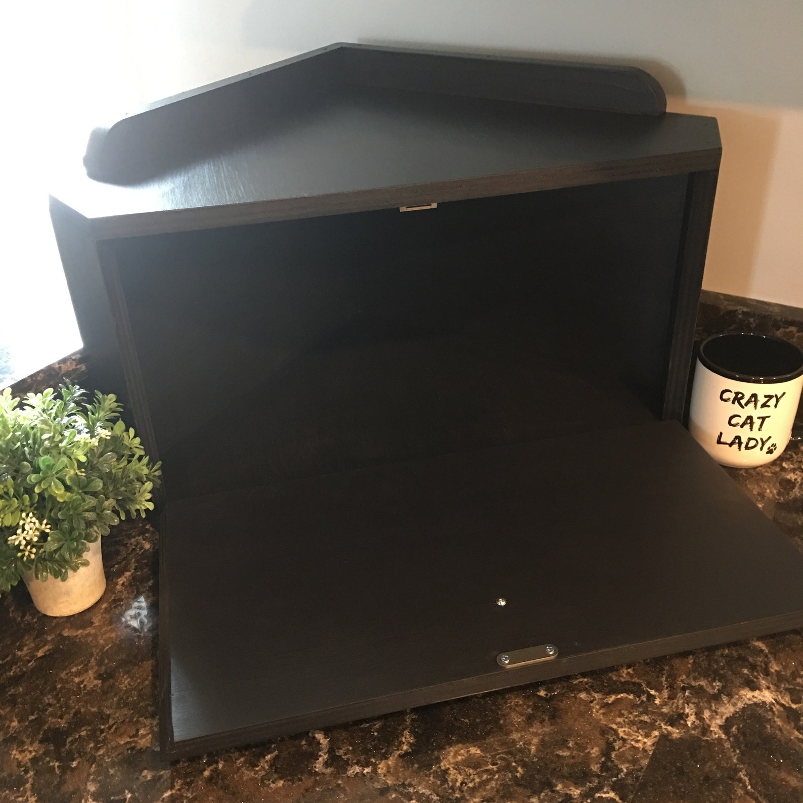 Corner Bread Box Personalized Custom Box Kitchen Decor Etsy