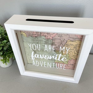 Du bist mein Lieblingsabenteuer, Pastellkarte, Ticket-Stubs, Spardose, Schattenbox, Geschenkidee, Abenteuer, Reisethema, Erinnerungen