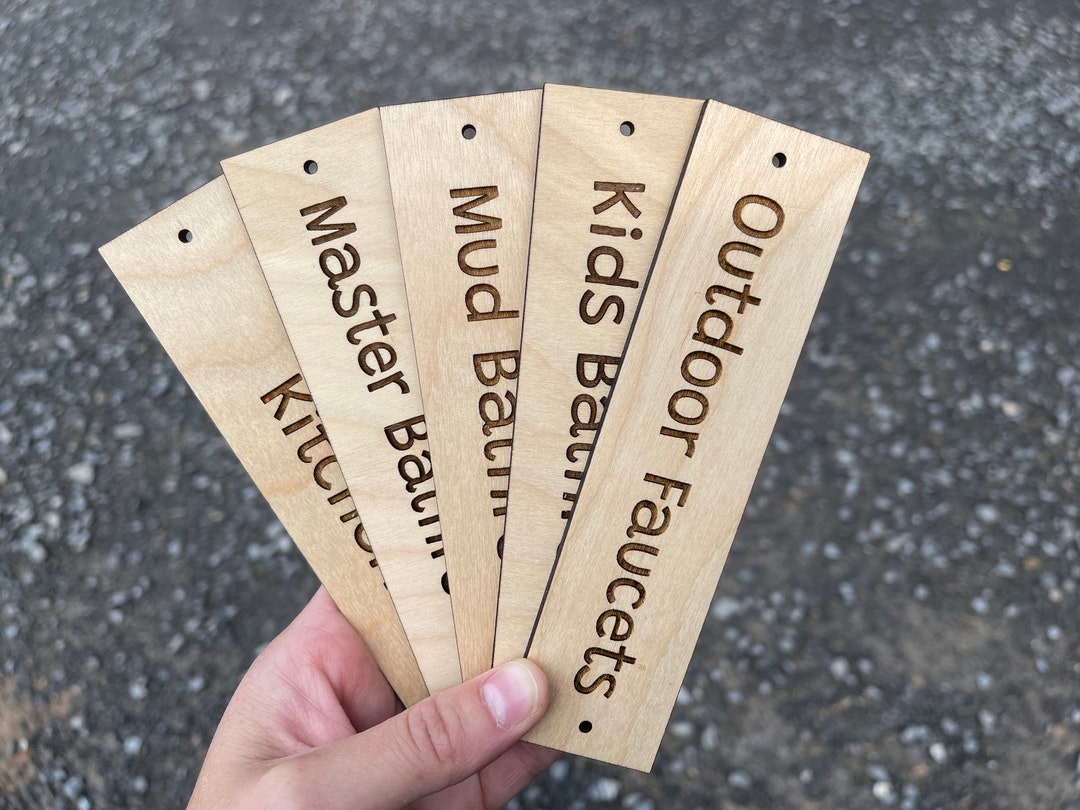 Laser Engraved or Vinyl Product Tag, 1.5x6 Inch Custom Shelf Sign ...