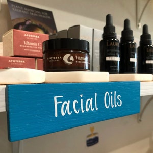 Product Tag, 6 or 8 Inch Custom Shelf Sign, Business Signage, Shelf Organization, Gift Shop, Storefront, Business Use, Wood Label