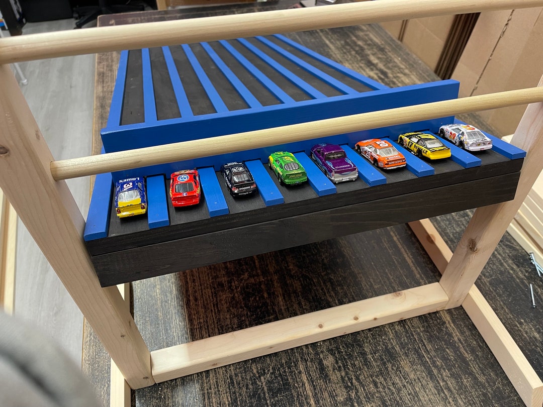 Up to 8 Lanes, 4' Kids Race Car Track Adjustable Height Stand, 48 ...