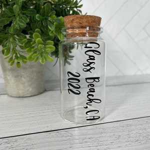 Large Sand Jar, 100mL Bottle, Wedding, Honeymoon, Anniversary, Keepsake, Sand Holder, Bridal Gift, Family Vaca, Beach Vacation, Glass Jar image 3