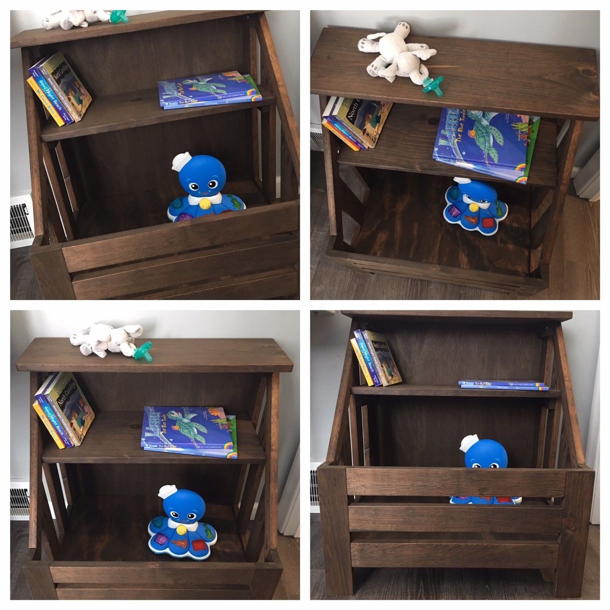 Toy Box Book Shelf Baby Shower Gift Toybox Bookshelf Etsy