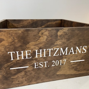 CRATE ONLY, Giant Tumbling Tower Storage Crate, Personalized Box