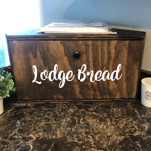 Brotkasten Ecke, Personalisiert, Benutzerdefinierte Box, Küchendekoration, Organisation, Aufbewahrung, Brotkasten, Holz, Arbeitsplattenbox, Brot, Benutzerdefiniert, Holz