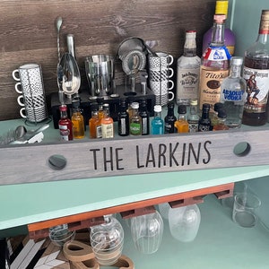 Couples Shot Board, 2 Person, Custom Ski, Shot Board, Beach, Vacation, Ski Board for Shots, Gift, Wedding, Engraved, Wood Guestbook, 32 Inch