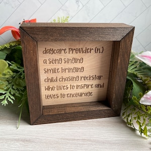 Daycare Provider Definition, Square Box Sign, Meltdown Manager, Home, Babysitter, Mom, Grandma, Chaos Coordinator, Toddler, Kids, Childcare