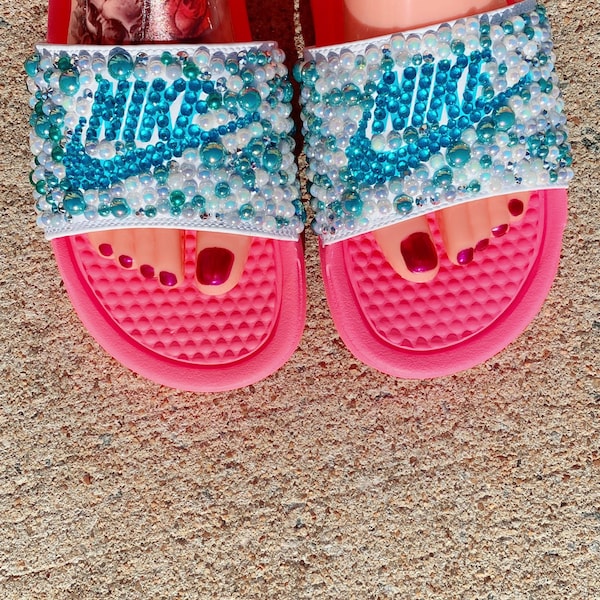 diy bling nike slides