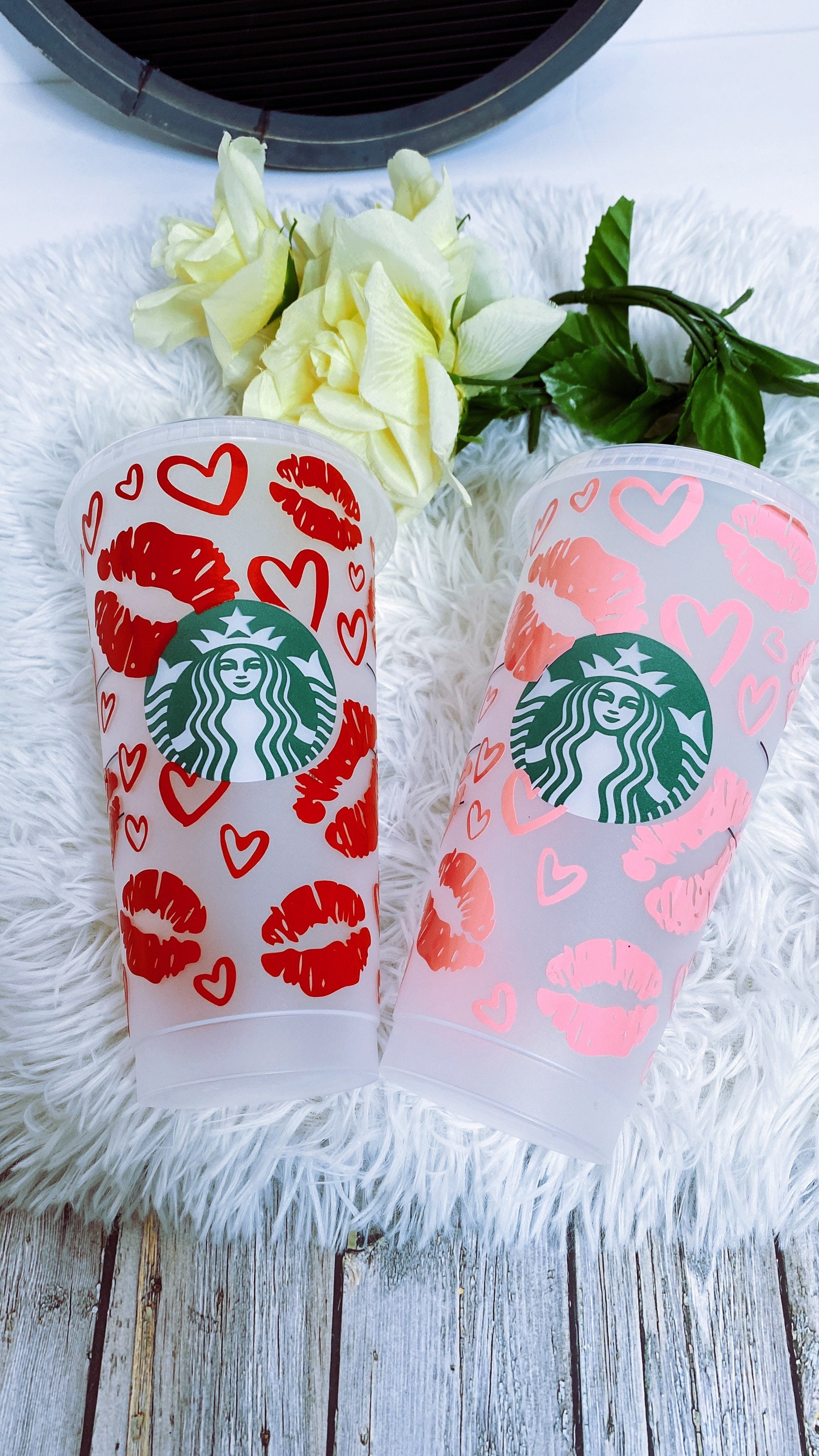 Starbucks Valentine Cold Cup personalized Starbucks tumbler Etsy