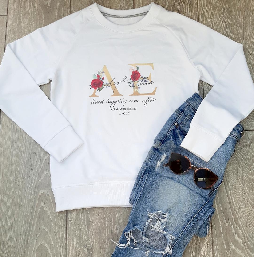 Personalised Wife Jumper Bride Bridesmaid Sweater Wifey Etsy