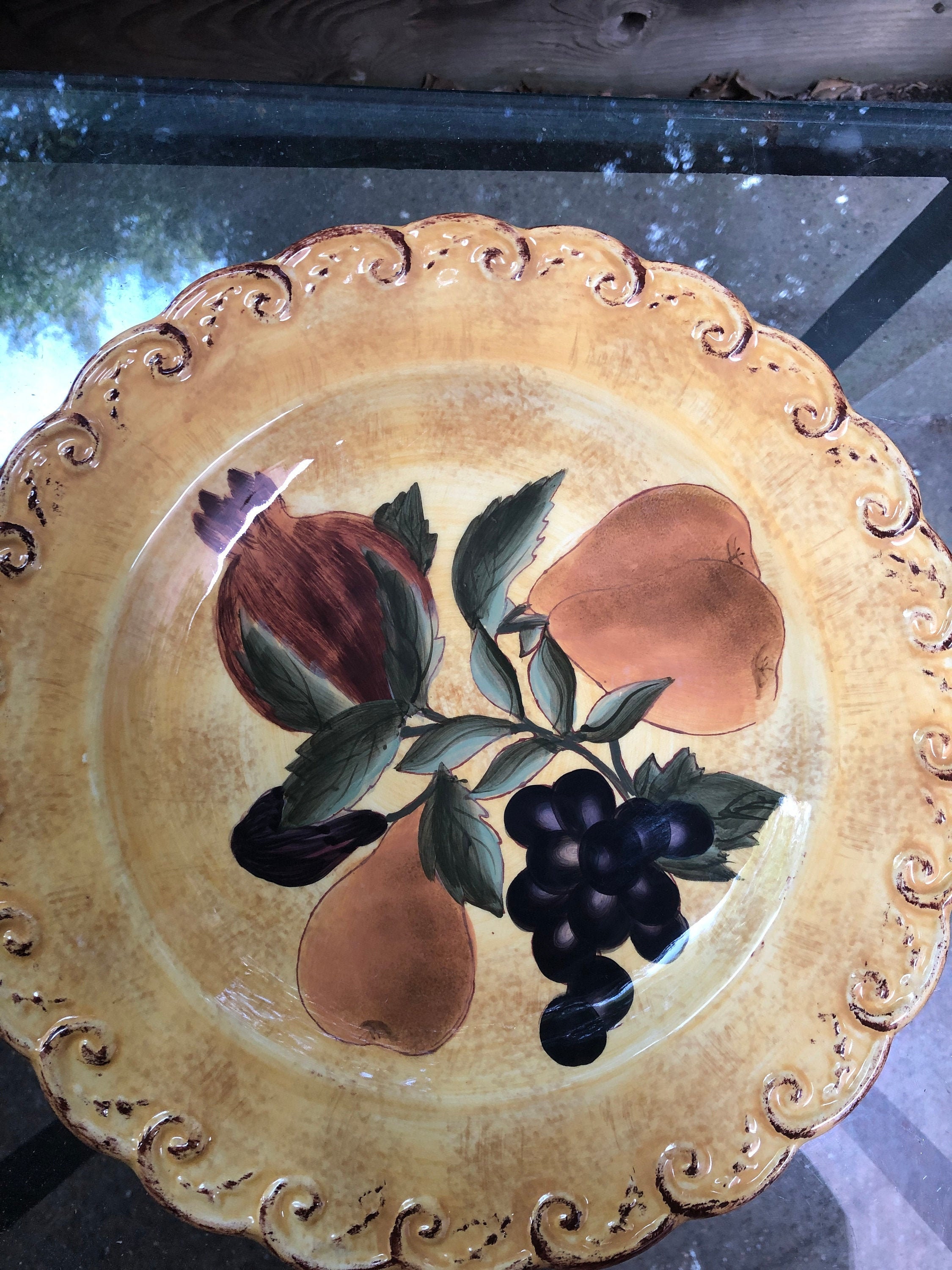 Designer Dinner Plate Raymond Waites 'Pompeii' Etsy