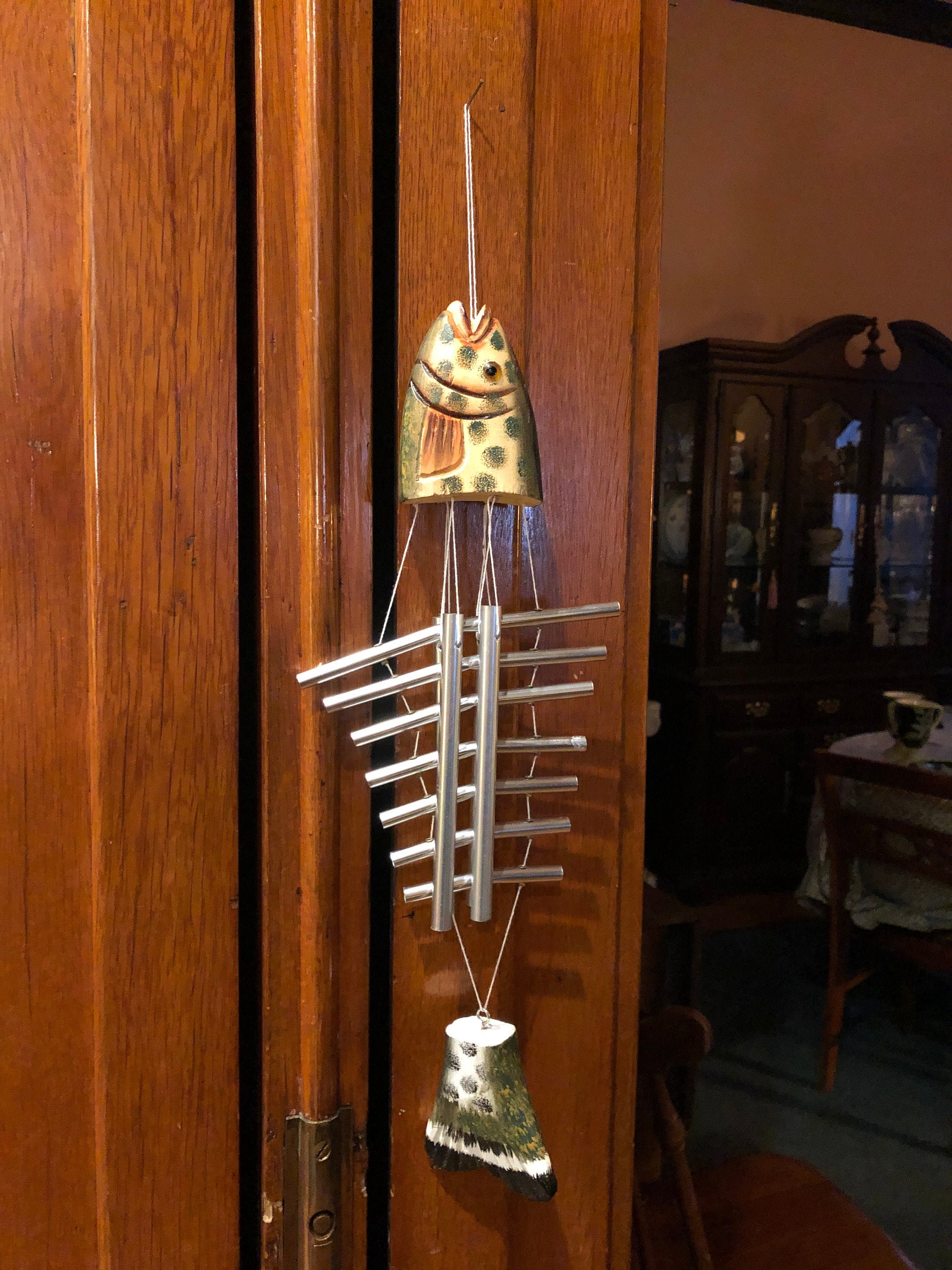 Fish Bone Wind Chime Etsy